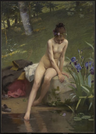 小牧羊女，1892年 作者 保罗·皮尔